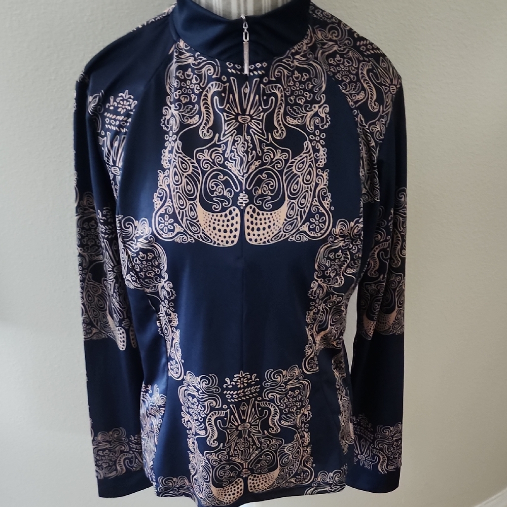 Espoir Mermaid Horses Quarter Zip Sun Shirt